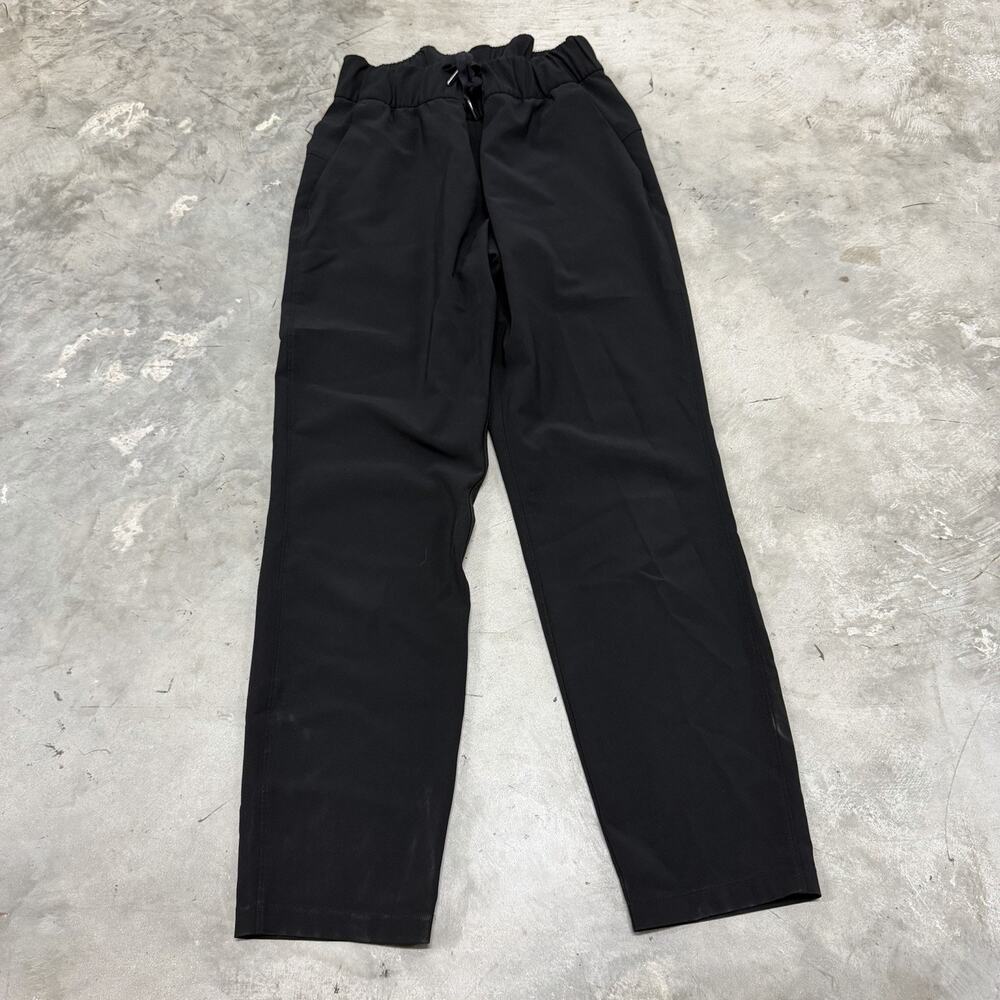 Lululemon On The Fly Pants Black Woven Women’s Size 6
